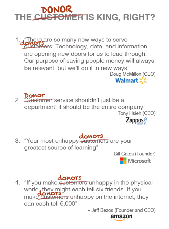 how to treat your donors