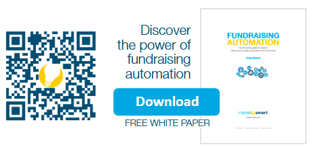 Fundraising Automation paper and QR code flyer