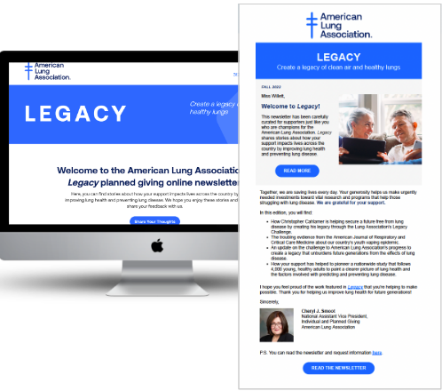 Digital newsletter computer - Amer Lung Assc