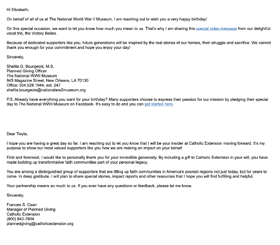 Stewardship Series communication